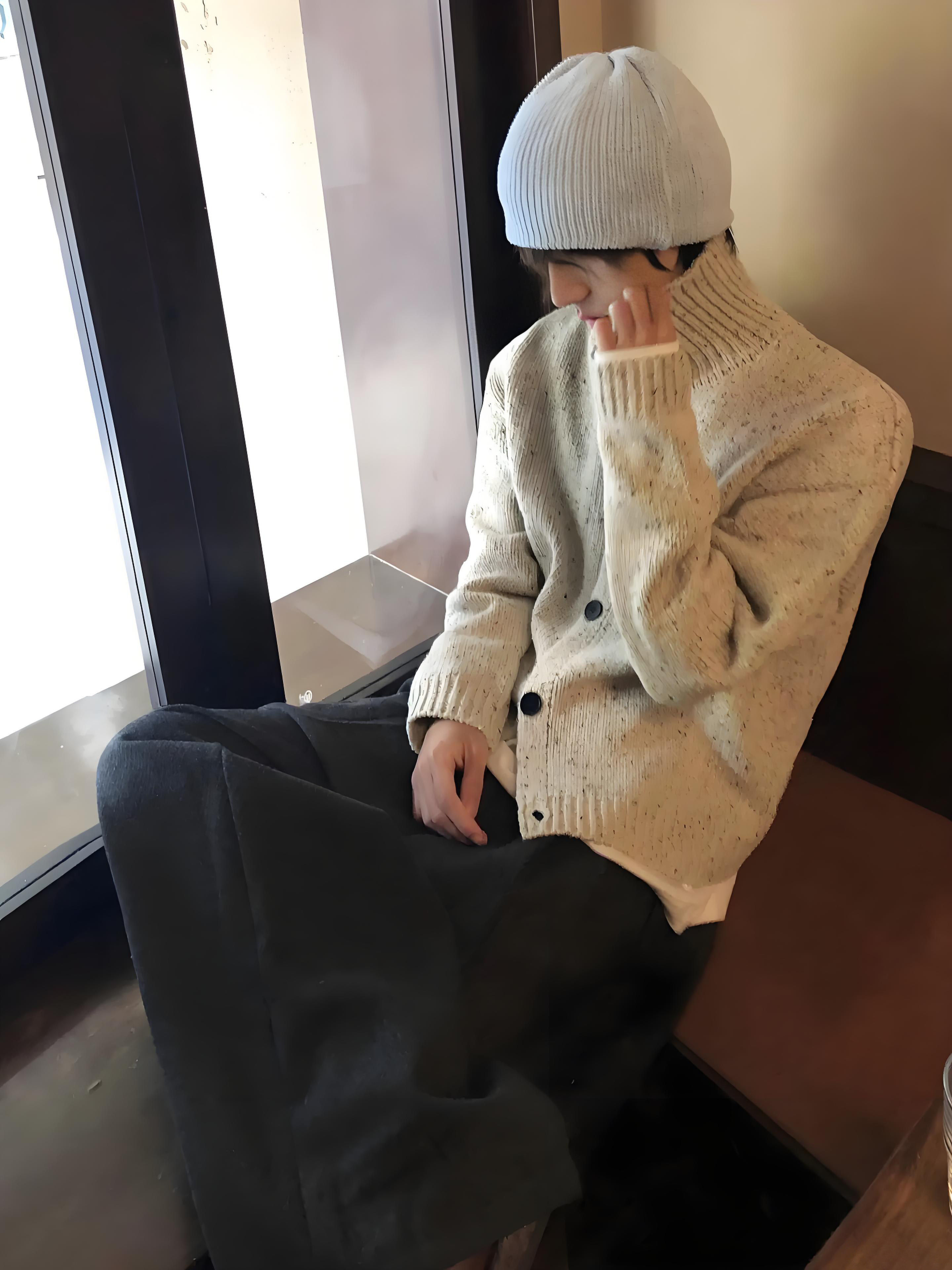 Outdoor Adventure Zipline - Fur Collar Pullovers Elegant Mens Fleece-Lined