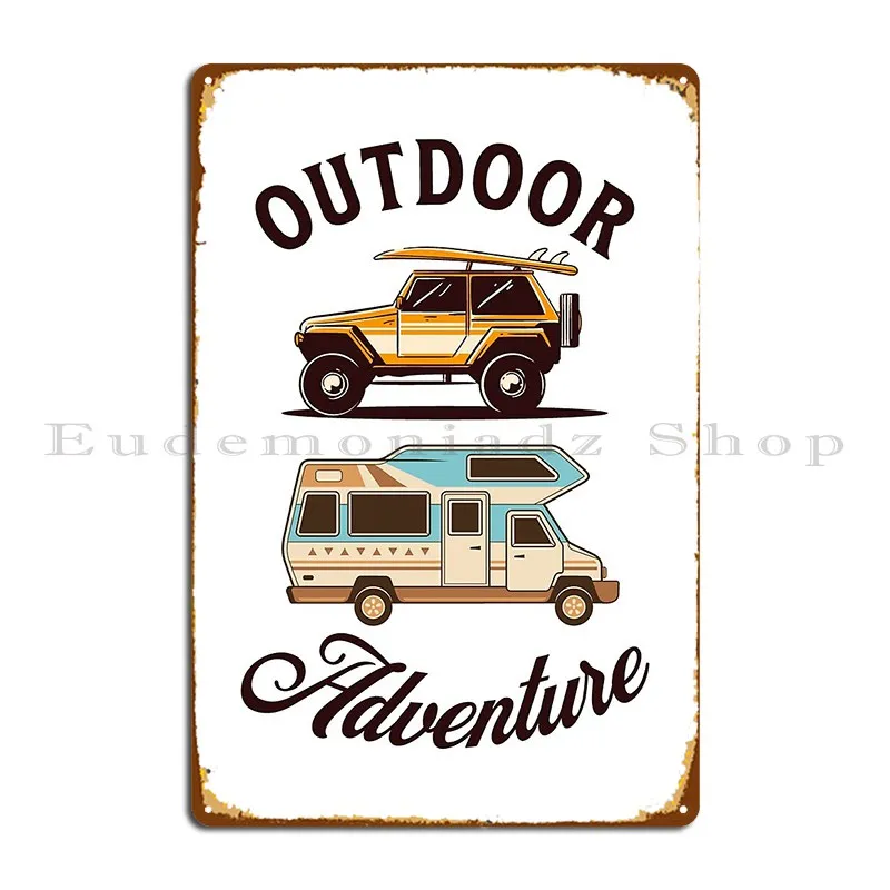 Outdoor Adventure Cinema - Outdoor Adventure Metal Plaque Poster Customized