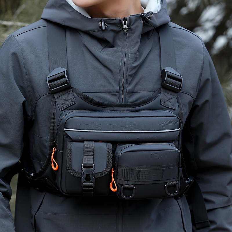 Men's Tactical Chest Bag, Runn - Outdoor Adventure Vest ulasan dan harga