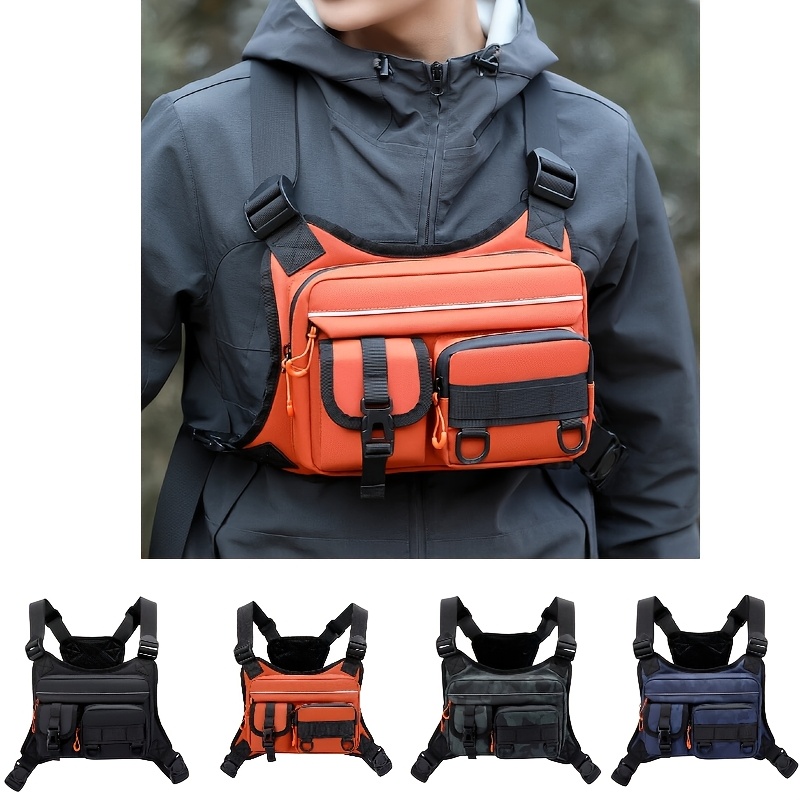 Men's Tactical Chest Bag, Runn - Outdoor Adventure Vest ulasan dan harga