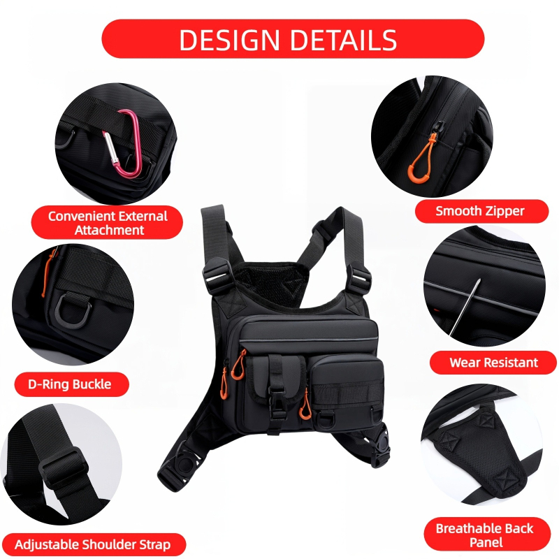 Men's Tactical Chest Bag, Runn - Outdoor Adventure Vest ulasan dan harga