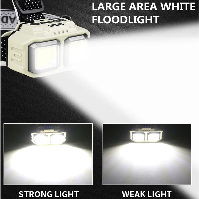 COB LED Headlamp Rechargeable  - Headlamp Waterproof Rechargeable ulasan dan harga