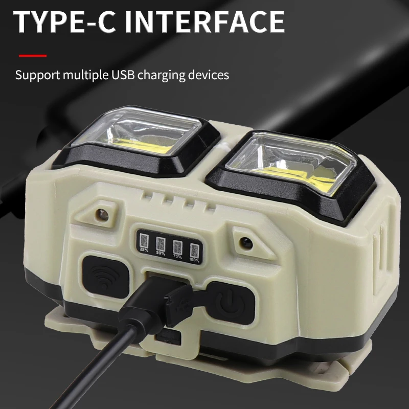 COB LED Headlamp Rechargeable  - Headlamp Waterproof Rechargeable ulasan dan harga
