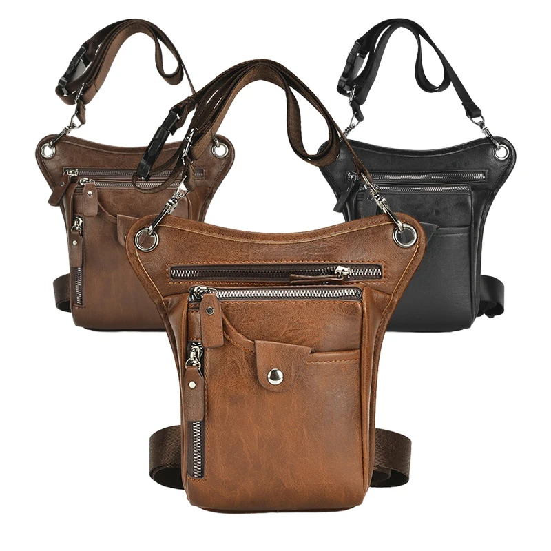 Leather Waist Pack Drop Leg Ba - Outdoor Adventure Japan ulasan dan harga