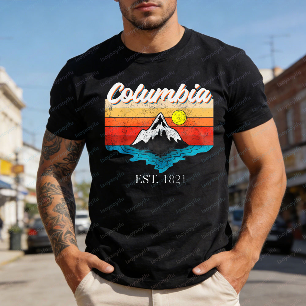 Columbia Mountain Sunset Men T - Outdoor Adventure Enthusiast ulasan dan harga
