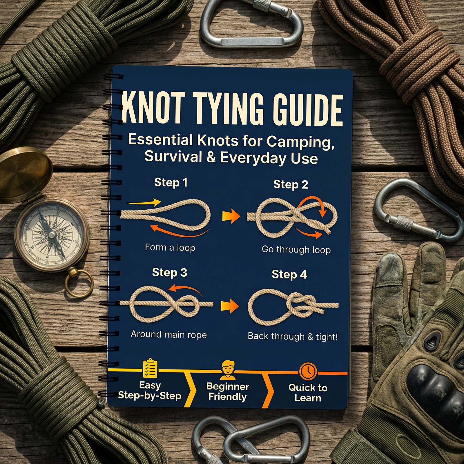 Outdoor Survival Knots StepbyS - Outdoor Adventure For Adults ulasan dan harga