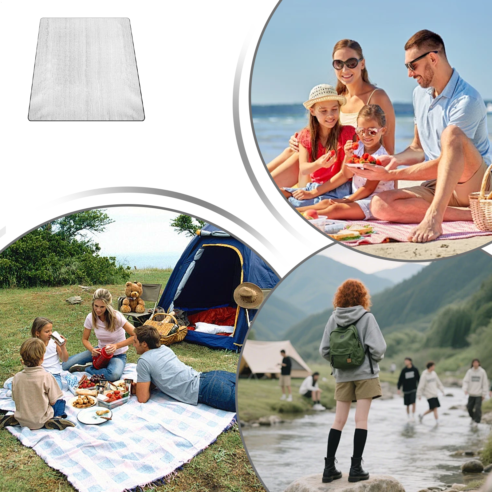 Sleeping Mat Camping 6.5x6.5ft - Outdoor Adventure Backpack ulasan dan harga