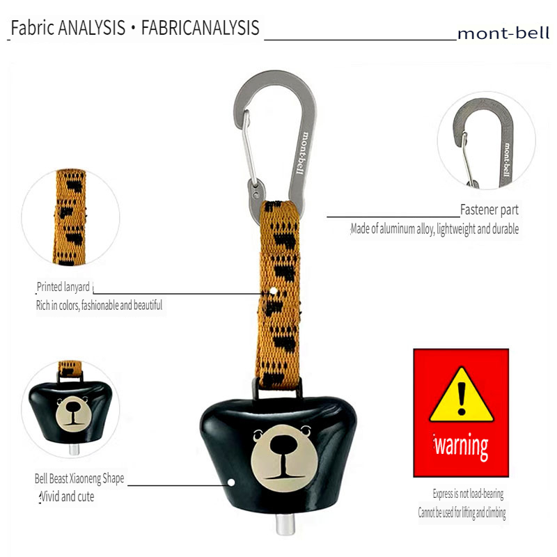 Outdoor carabiner bear bell ca - Outdoor Adventure Backpack ulasan dan harga