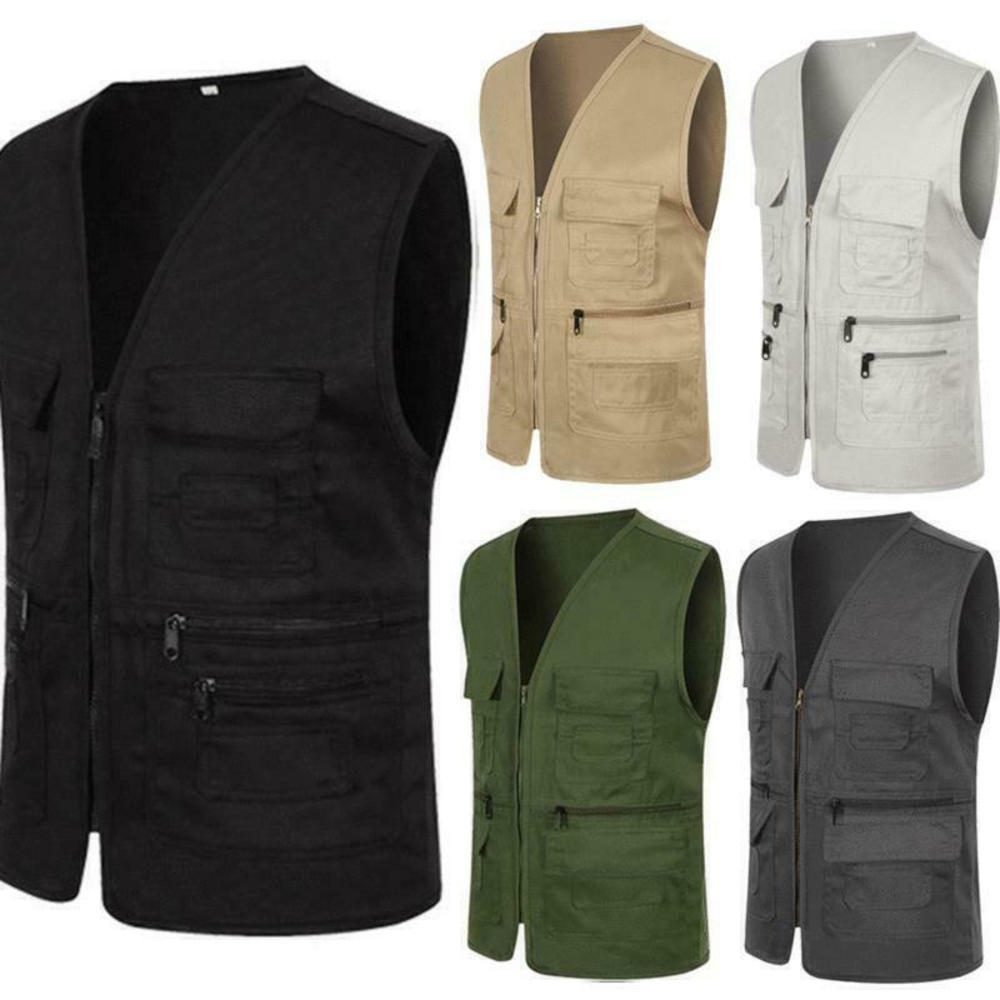 Men's Multi-pocket Workwear Ve - Outdoor Adventure Vest ulasan dan harga