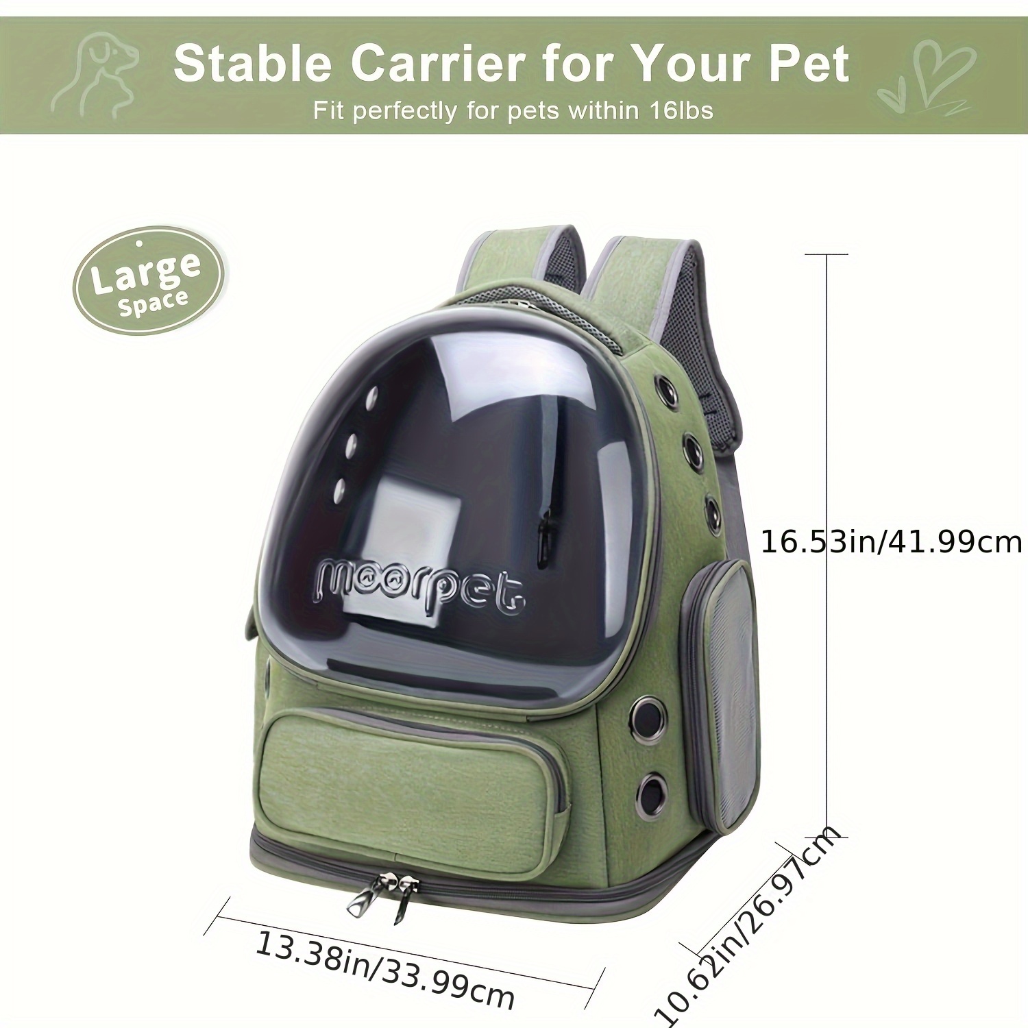 Breathable Pet Backpack, for c - Outdoor Adventure Farm ulasan dan harga