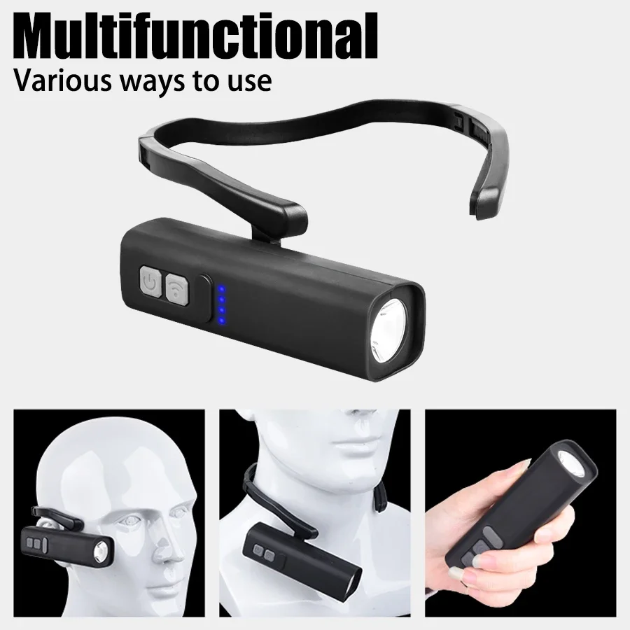 Rechargeable Ear Clip Headlamp - Headlamp Waterproof Rechargeable ulasan dan harga