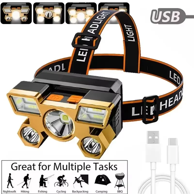 Powerful Rechargeable Head Fla - Headlamp Waterproof Rechargeable ulasan dan harga