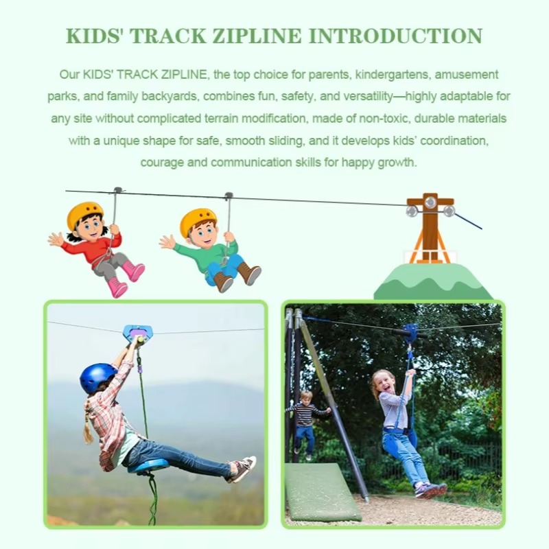 Zipline Game Set Outdoor zipli - Outdoor Adventure Zipline ulasan dan harga